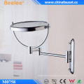 8′′ Brass Chrome Round Wall Mounted Cosmetic Mirror